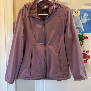 ZeroXposur Plush Fleece Jacket in Mauve